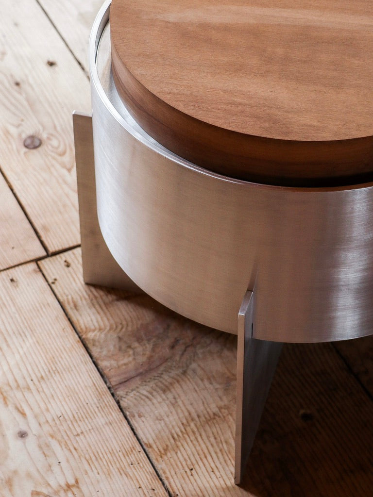 Lunar Side Table — side angle