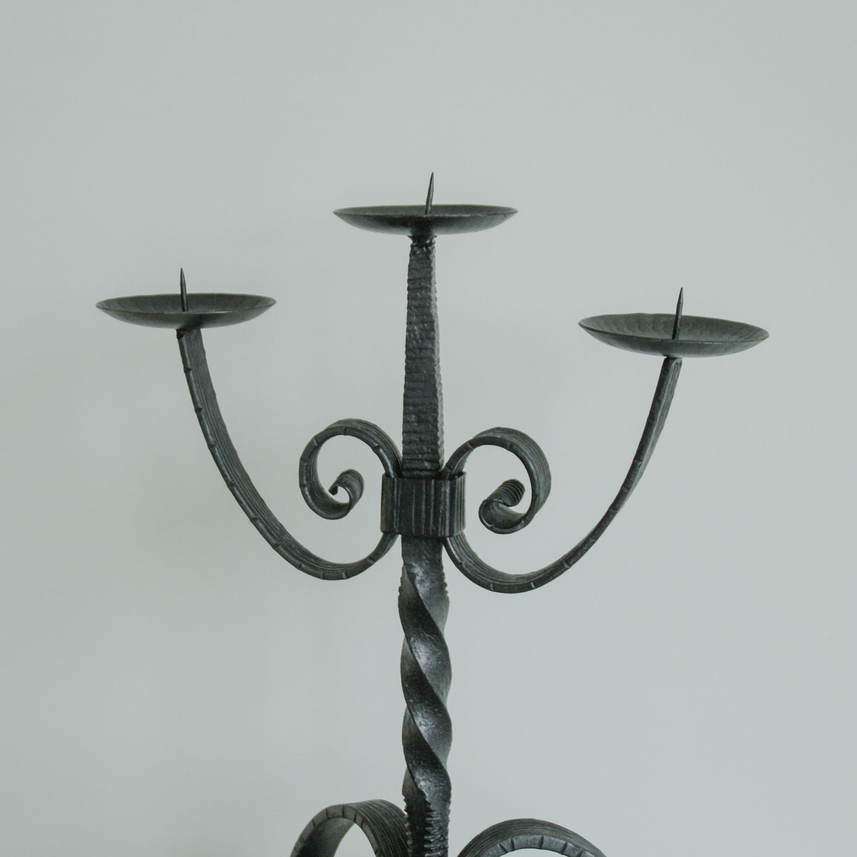 Tripod Cast Iron Candle Holder — lifestyle setting