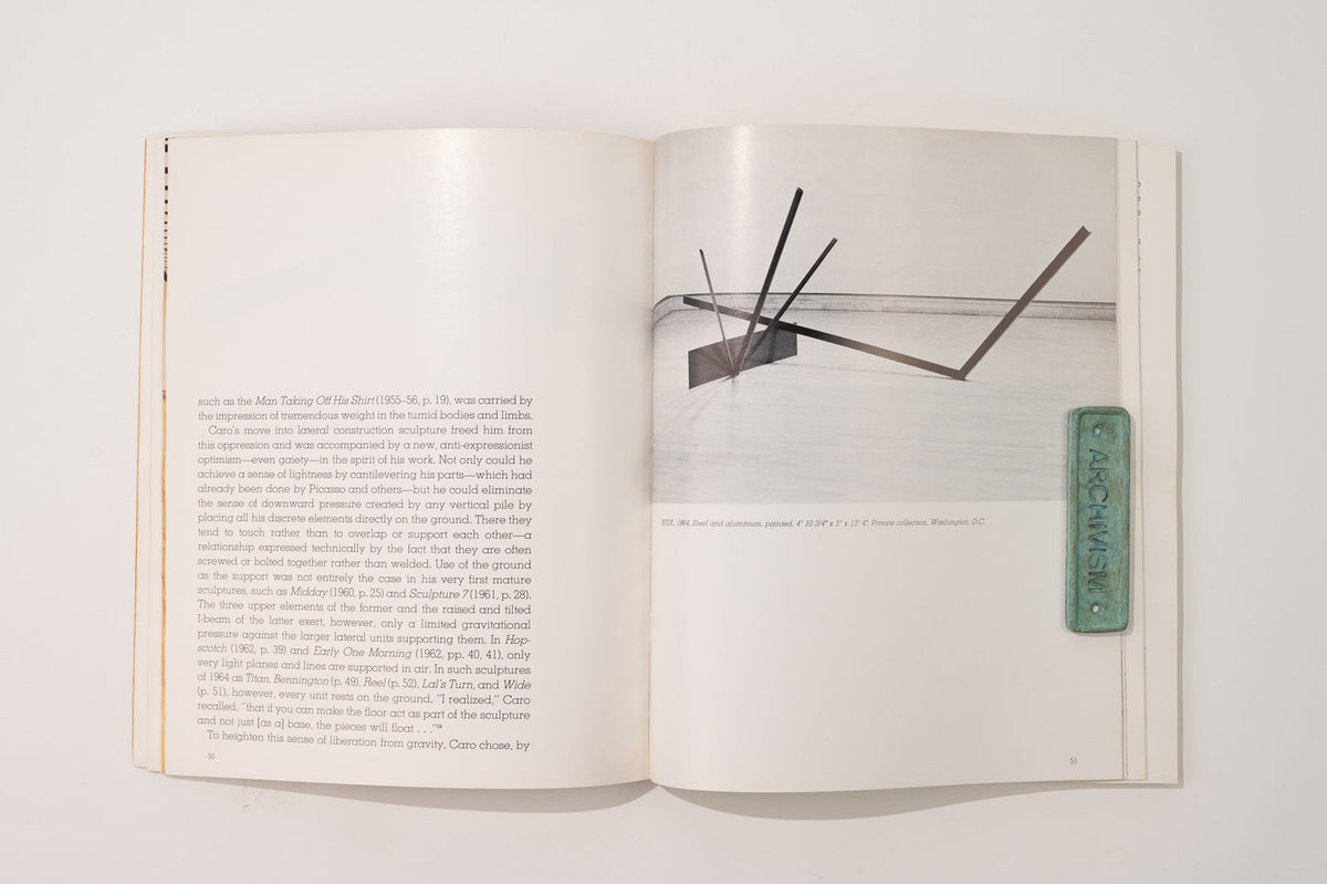 Anthony Caro, MoMA, 1975 Modern Art Book — alternate view