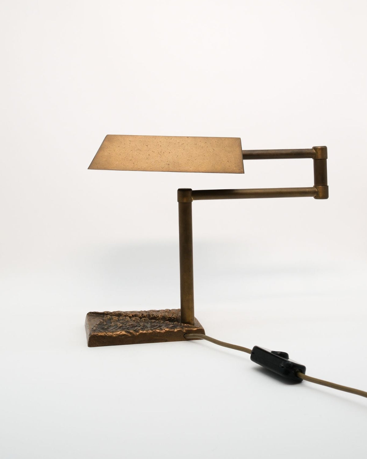 Brutalist Relief Desk Lamp, 1970s by of matter | The Oblist