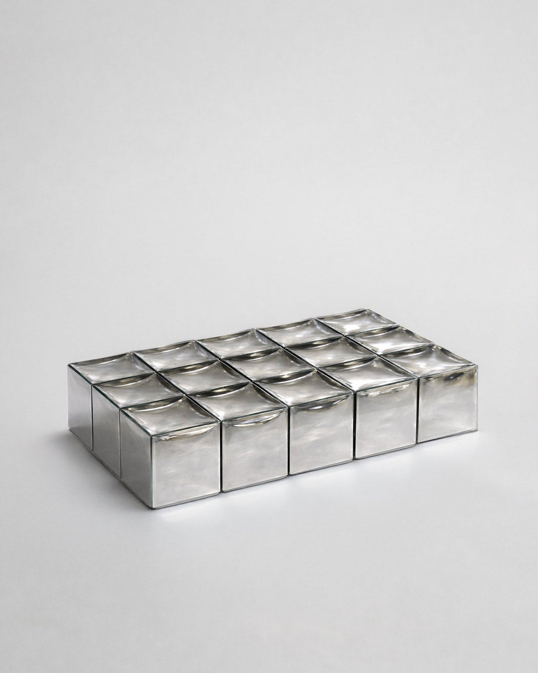 MONOLIT' Coffee Table by HOMA | The Oblist — polished metal finish
