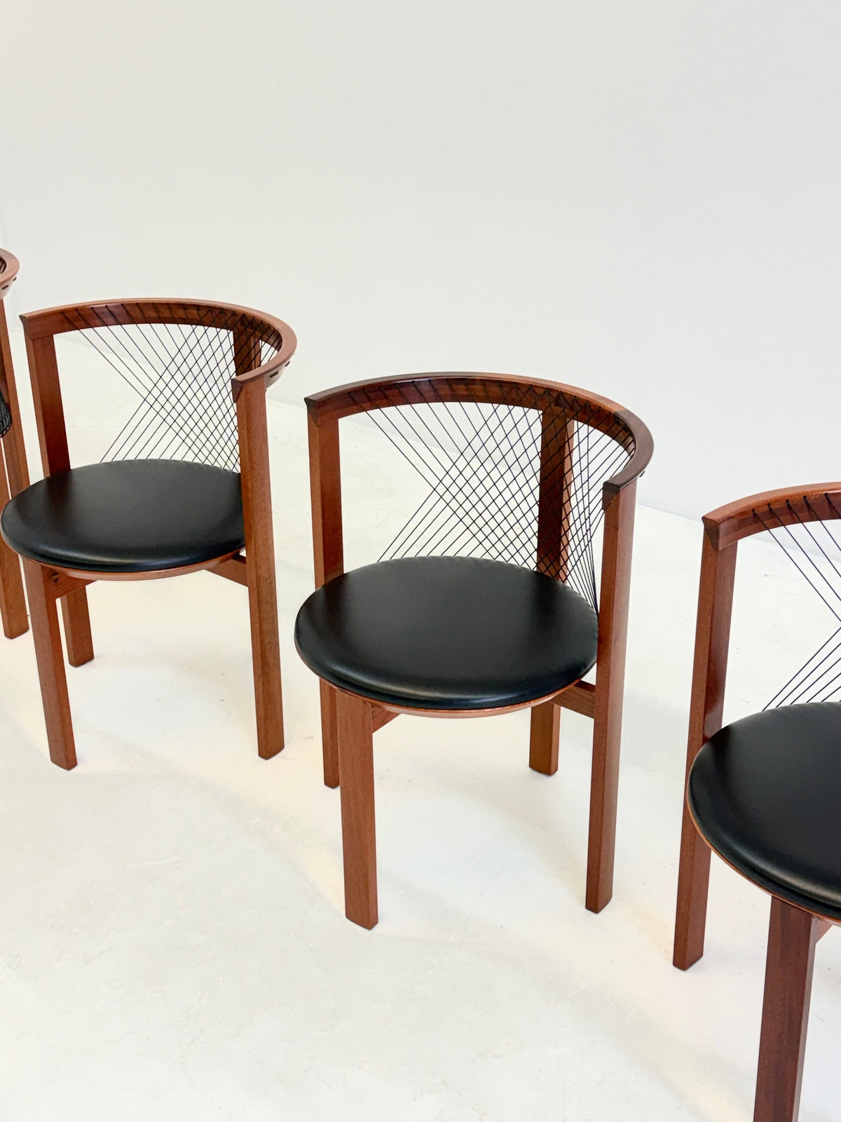 Set of Tranekær String chairs by Niels Jørgen Haugesen — view 9
