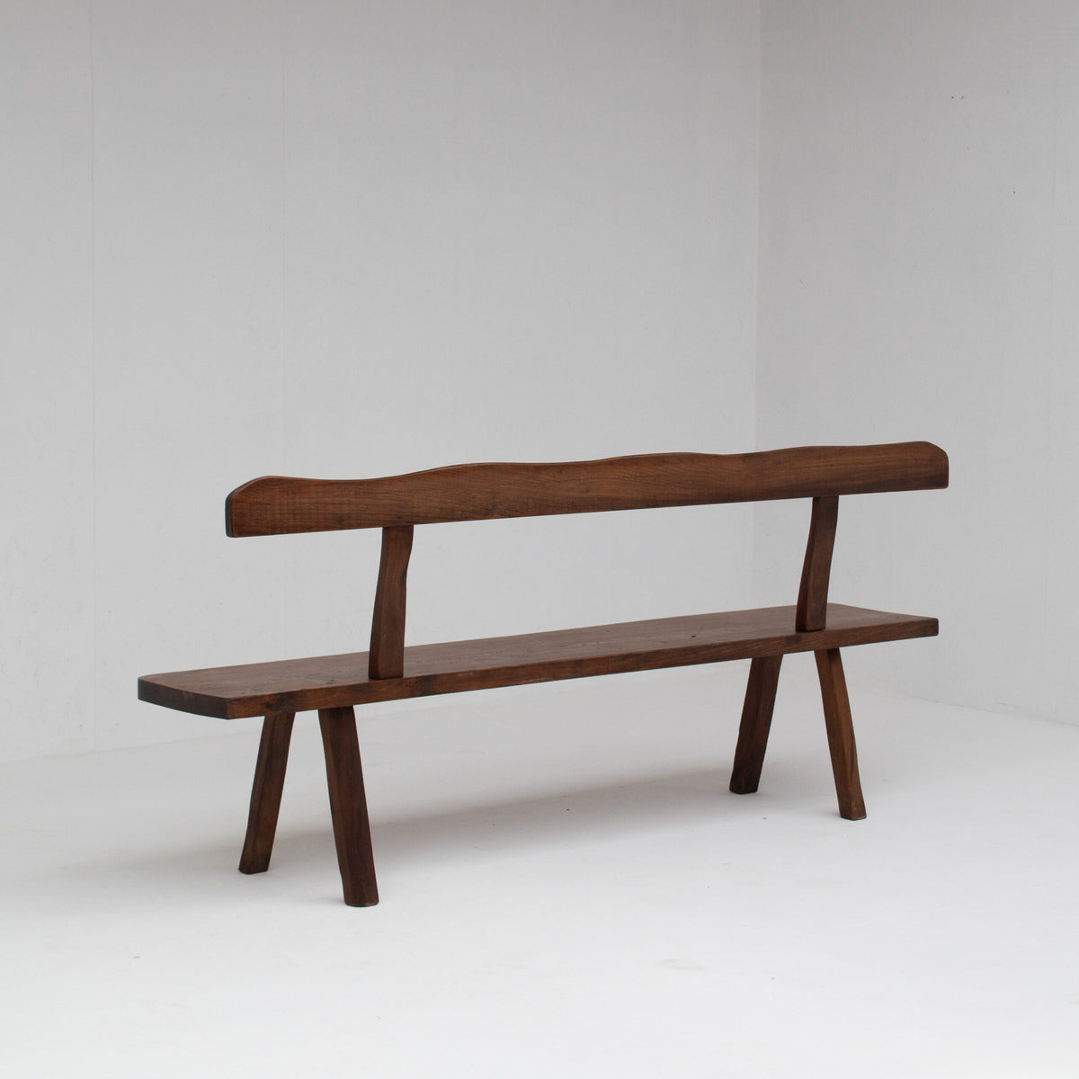 Olavi Hänninen Bench in Solid Pine, Finland 1960s — detail view