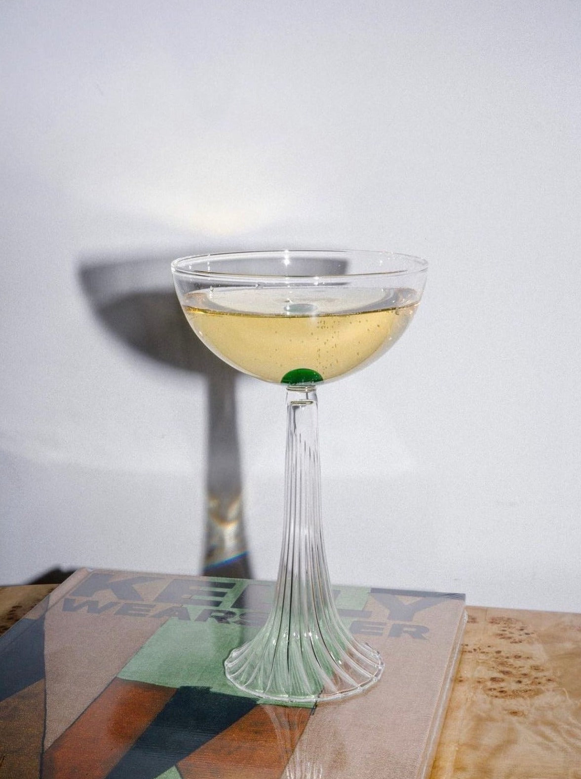 Nereida — Coupe Glass by Agustina Bottoni | The Oblist — clear glass, modern design