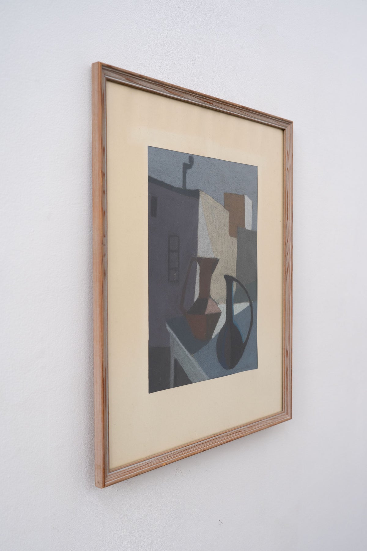 Framed pastel still life painting by Carl Gunnar von Gegerfelt