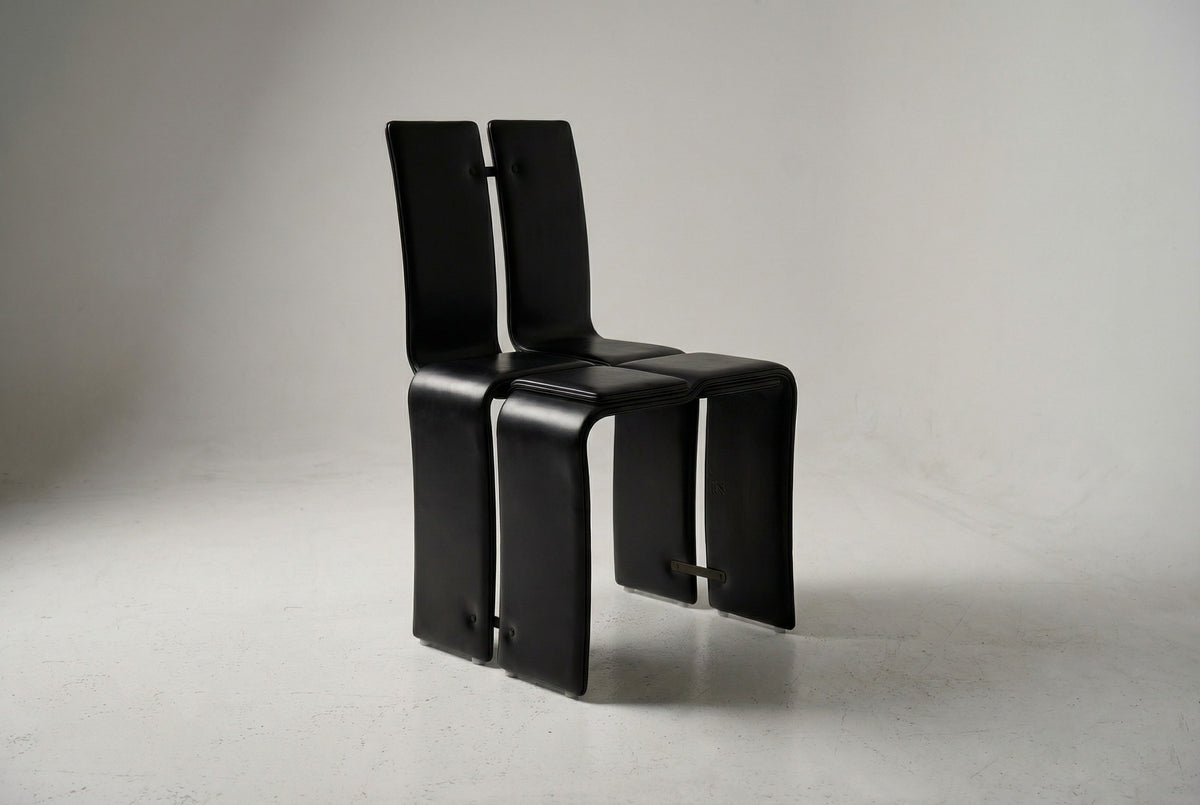 Weaving Chair - Leather — lifestyle setting