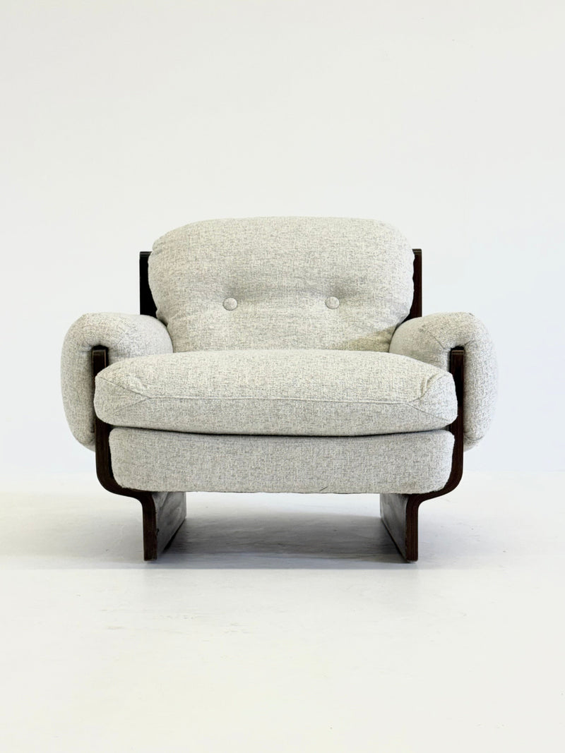Italian Brutalist - mid century armchair — in context