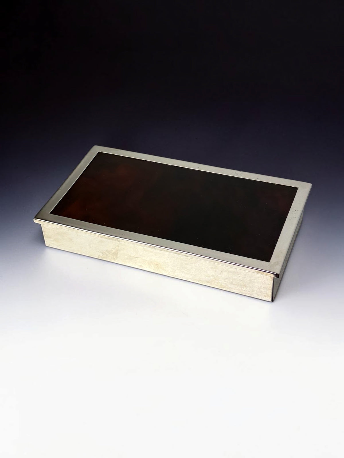 Faux Tortoise Shell & Chromed Dior Vanity Box, Italy, 1970 by Malamar Studio | The Oblist