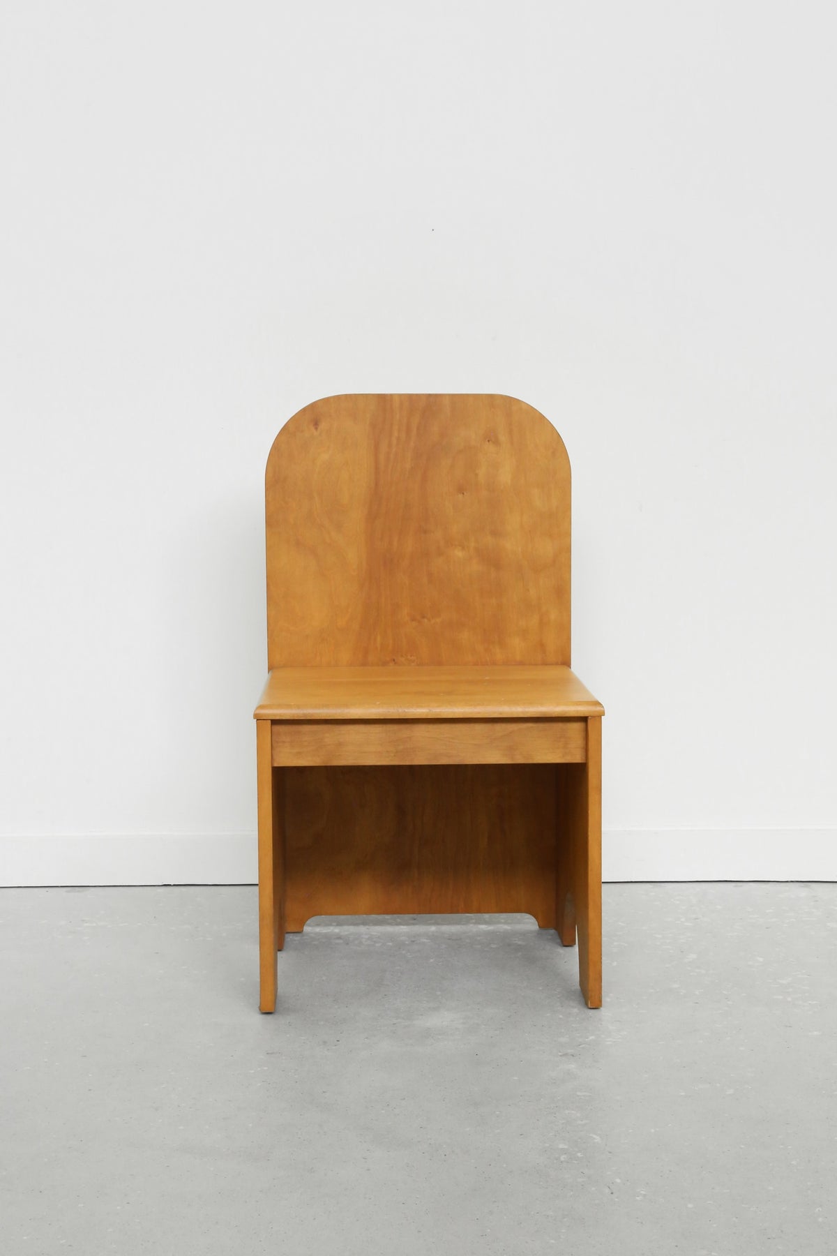 Folk Wood Side Chair — detail view