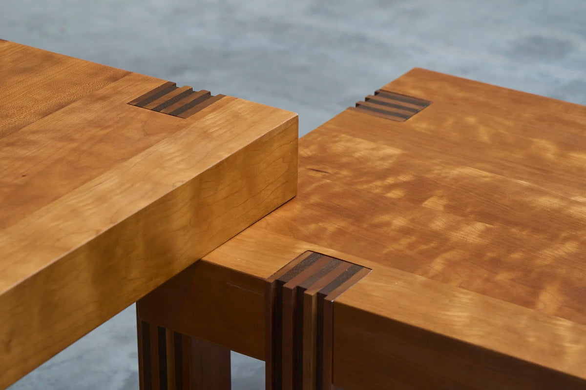 Architectural Set of Sectional Coffee or Side Tables 1980s — alternate view