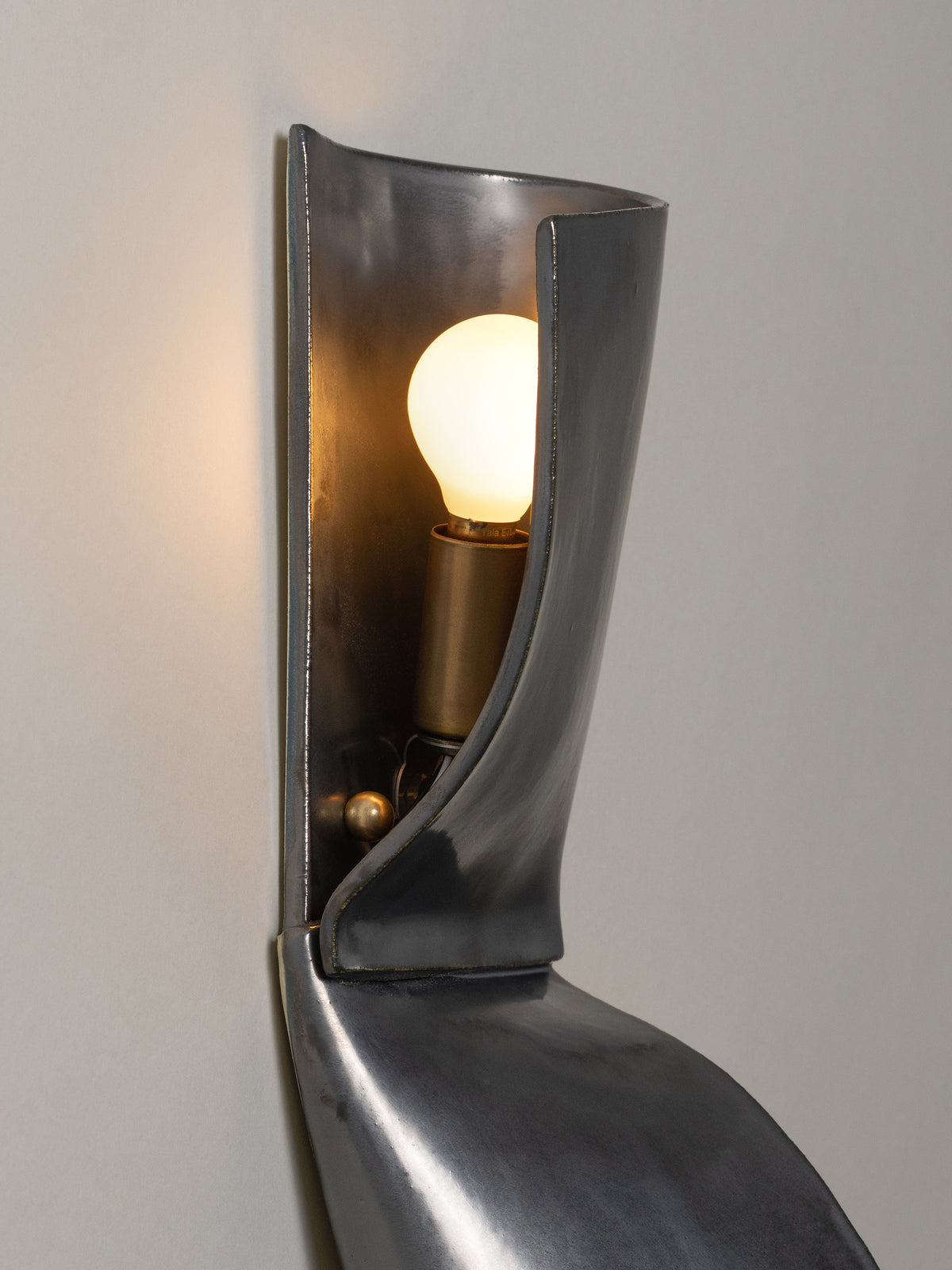 Double Shai Sconce, Graphite — additional view