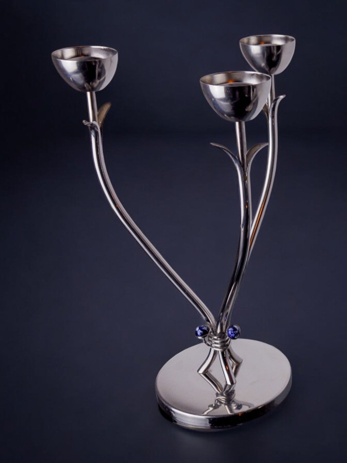Stainless Steel Candleholder, Spain, 1970s by Malamar Studio | The Oblist