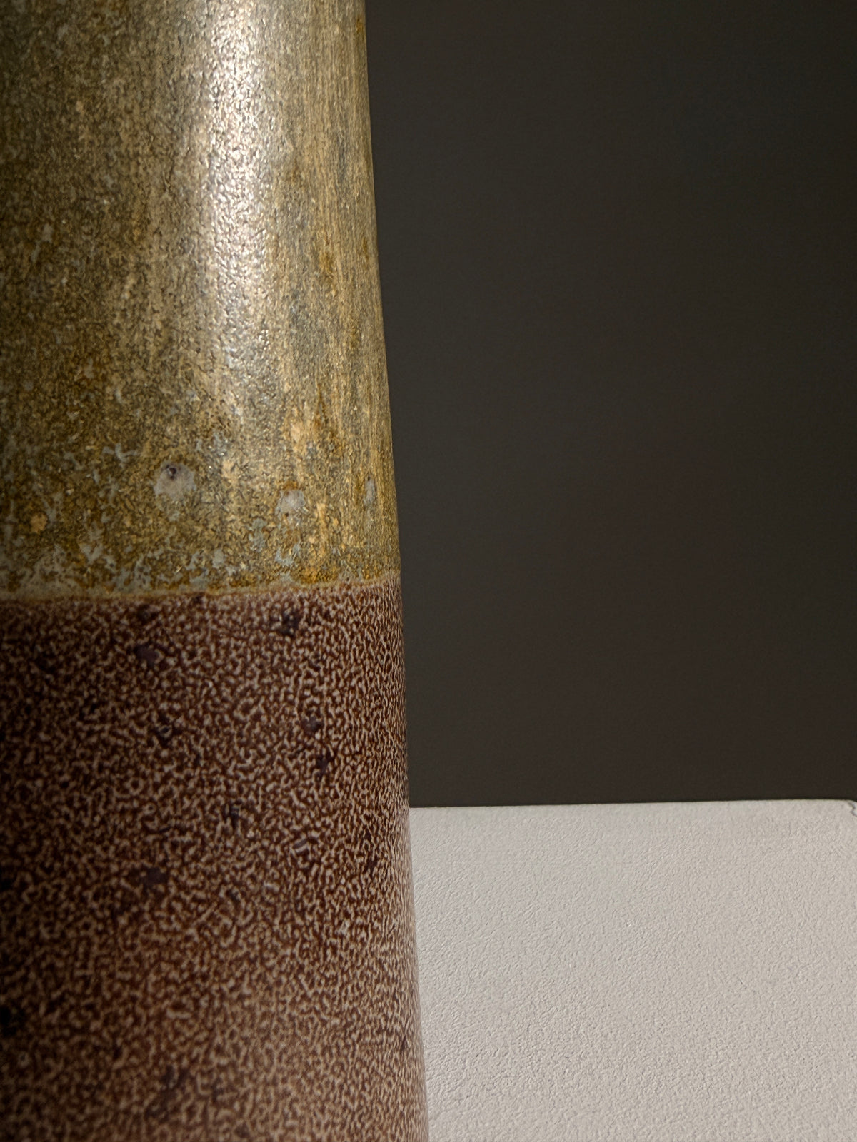 Conical stoneware vase, France, circa 1960 — in context