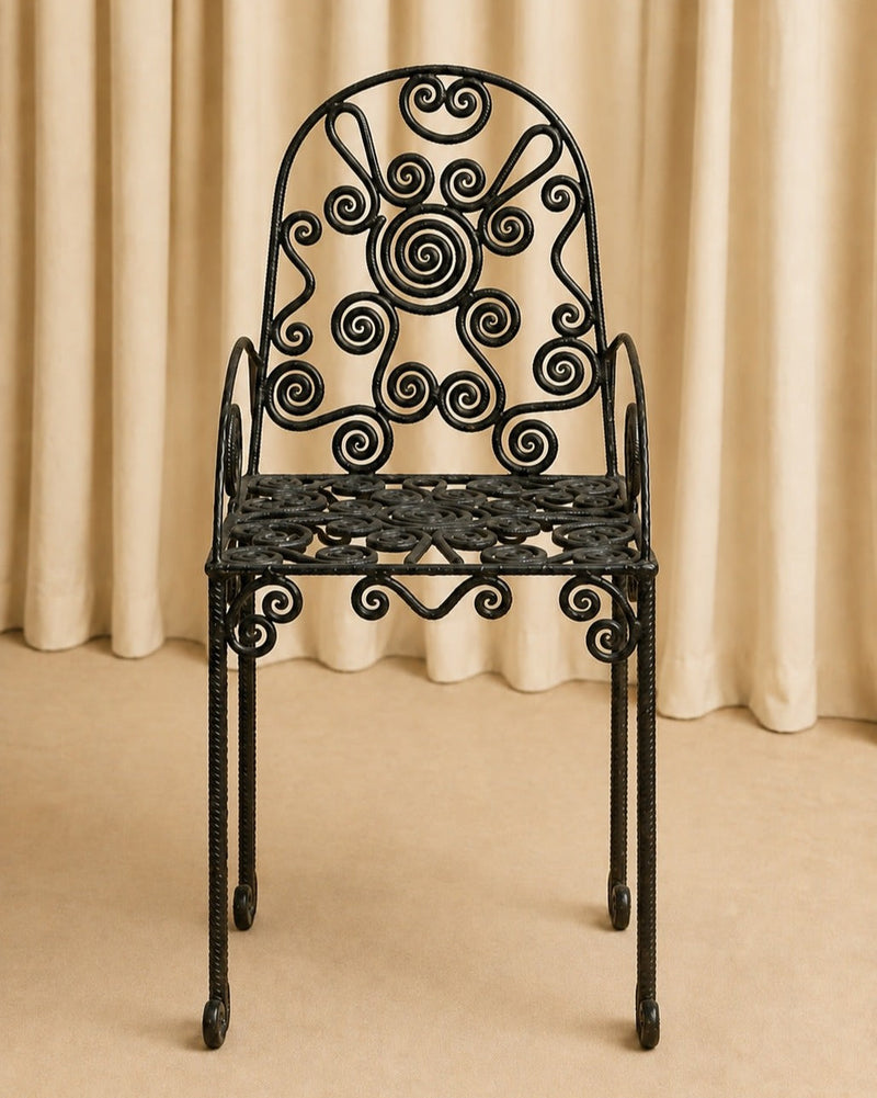 Wrought-iron Chair — detail view