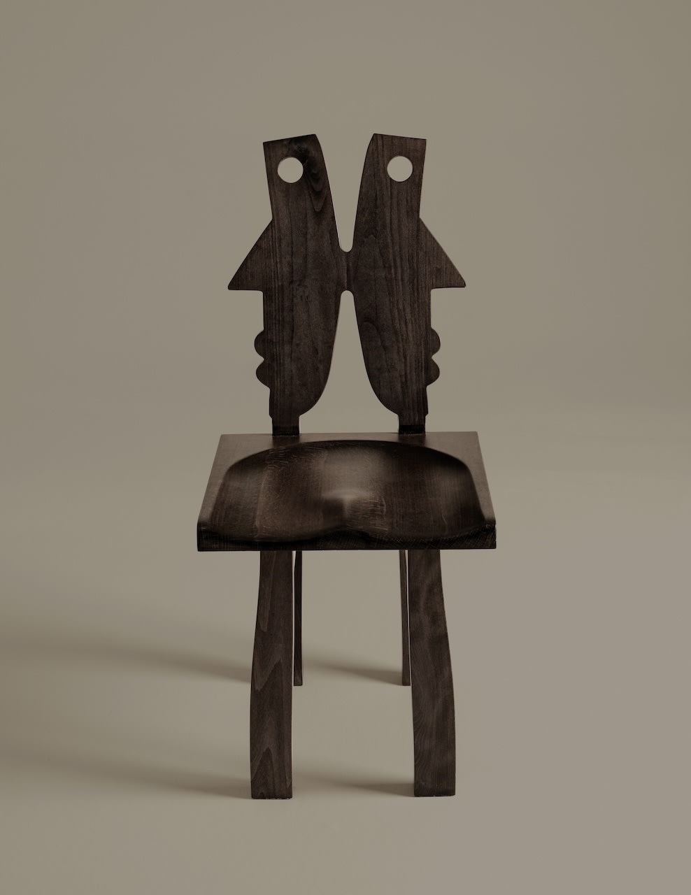 Oju Chair by Animate Objects | The Oblist — handcrafted dark wood design