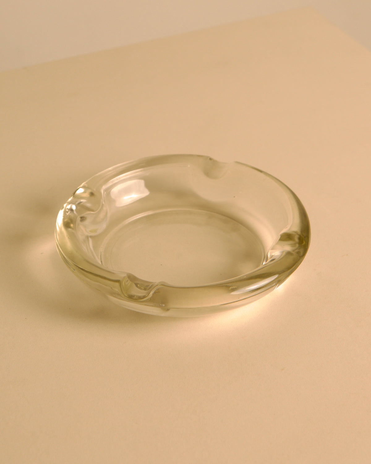 Italian solid wood and black leather ashtray, 1960s — in context