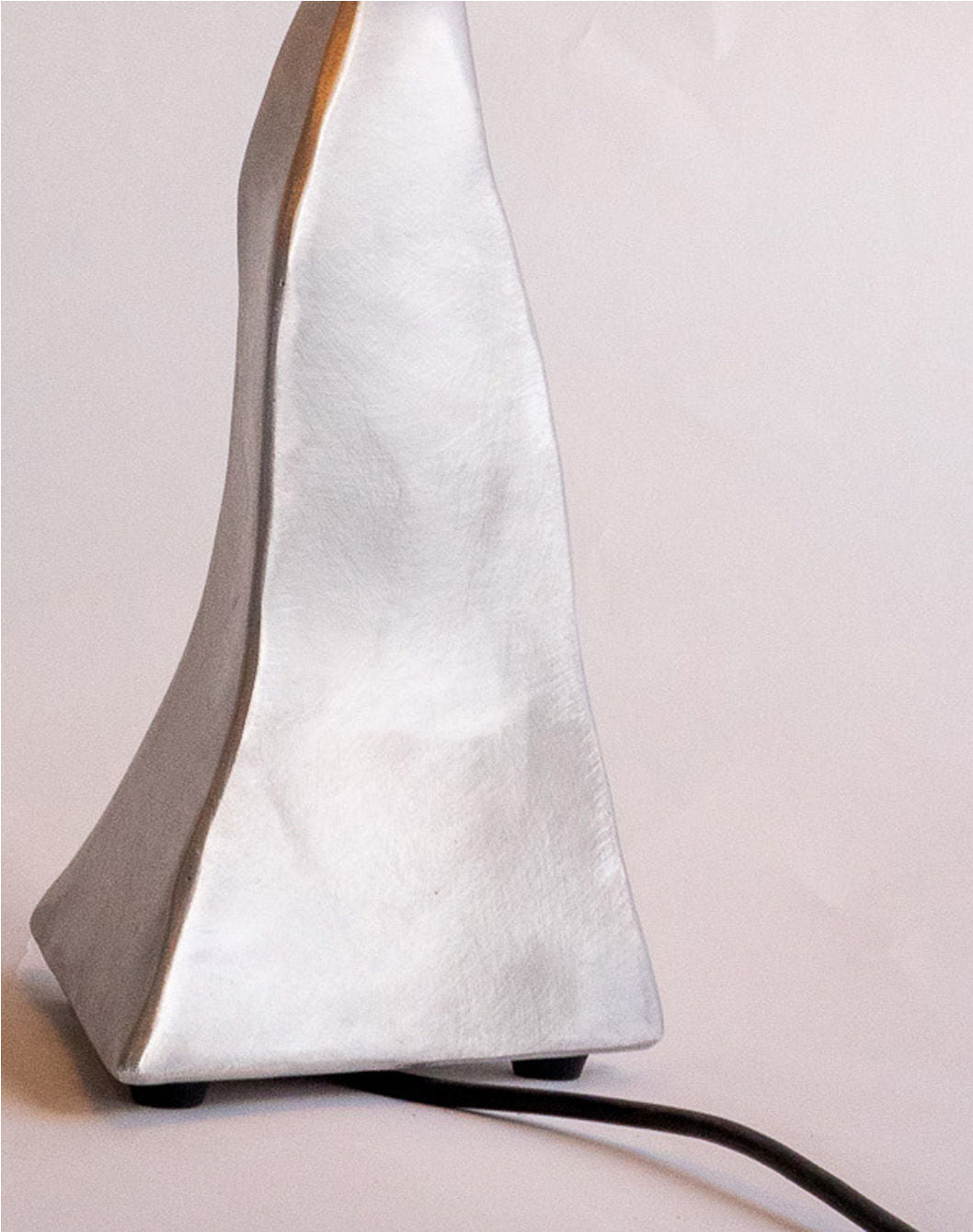 Aluminum 'Paper' Lamp — side angle