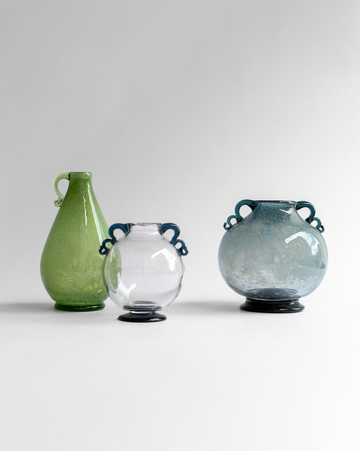 Art Deco Handblown Glass Vase by William Stenberg, Sweden, 1930s — lifestyle setting