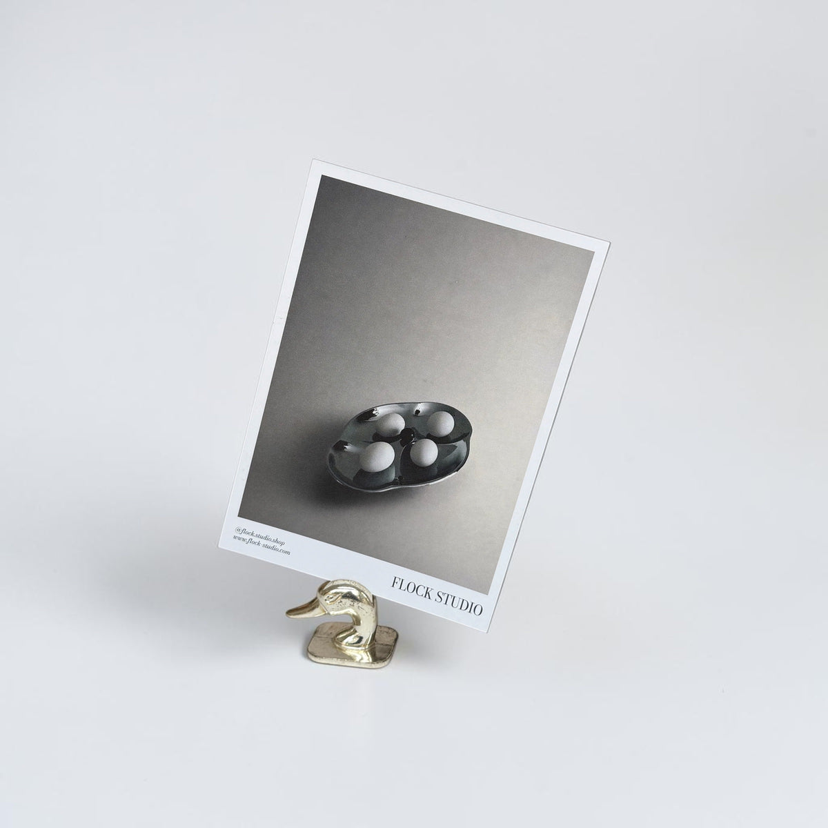 Vintage Duck Name Card Holders — side angle
