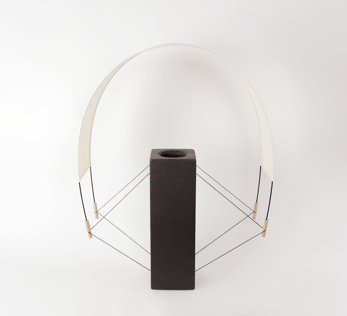 Contemporary Table Lamps in Terracotta - Lumia - Collection Aura — detail view