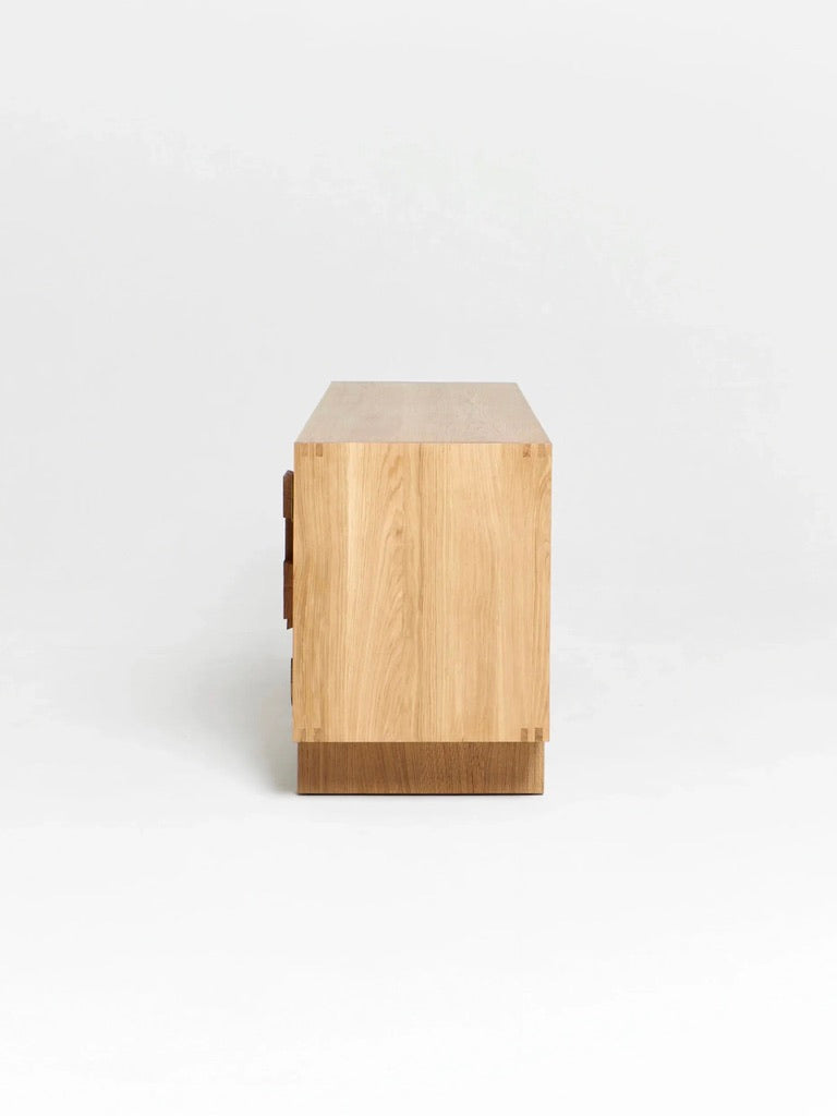 Douro Cabinet in Oak — back view highlighting natural wood grain