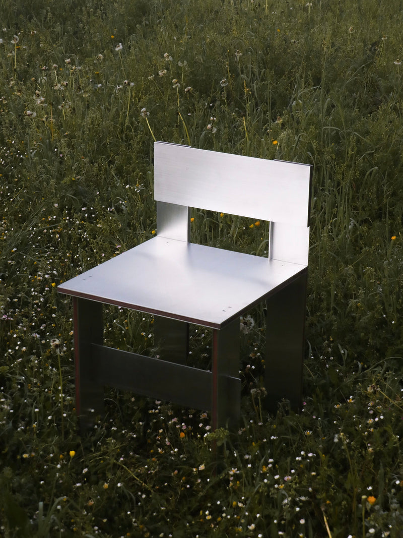 Sandwich Chair by Filippo Andrighetto | The Oblist — stainless steel, modern design