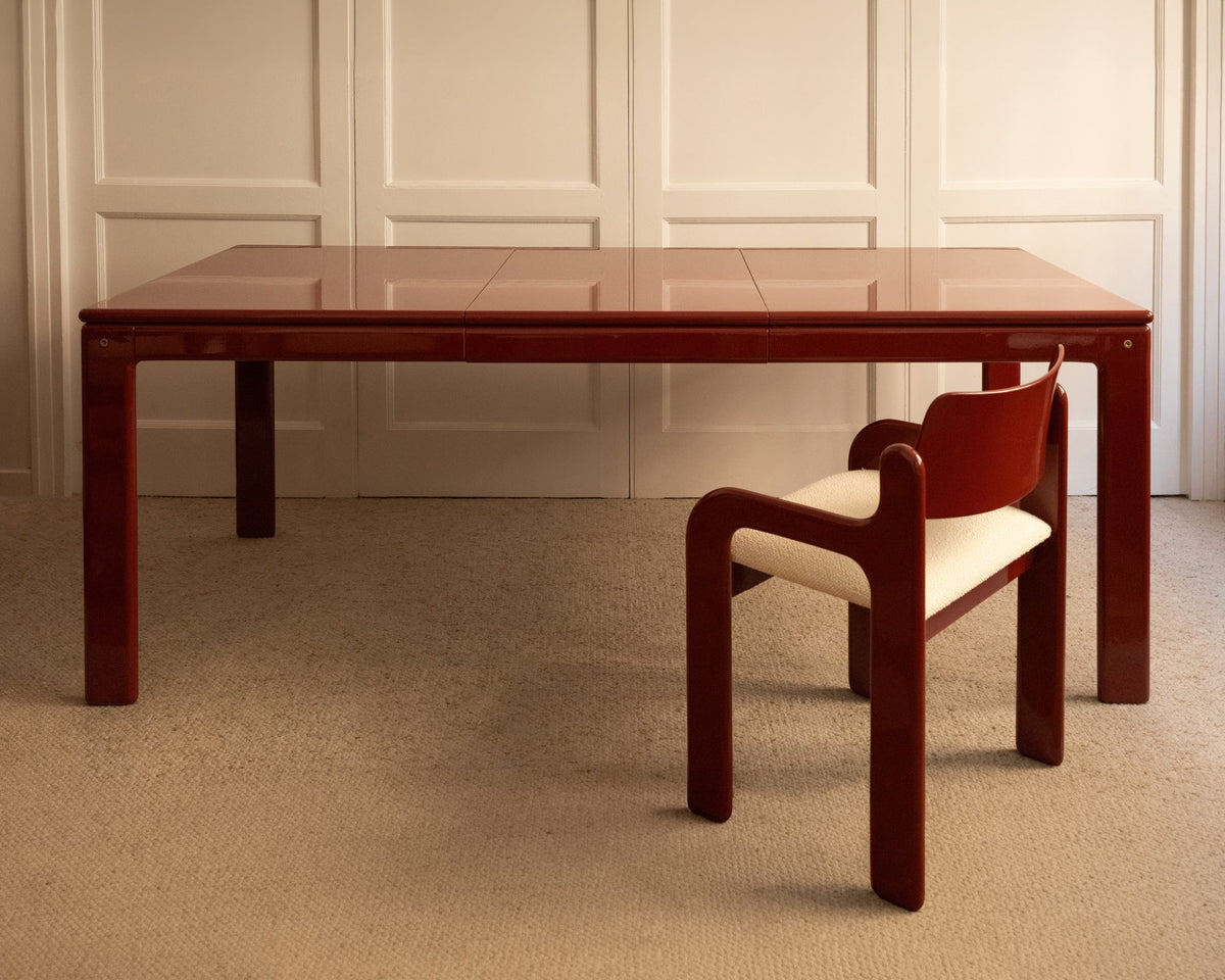 Eero Aarnio 'Flamingo' Extendable Dining Table for Asko — in context