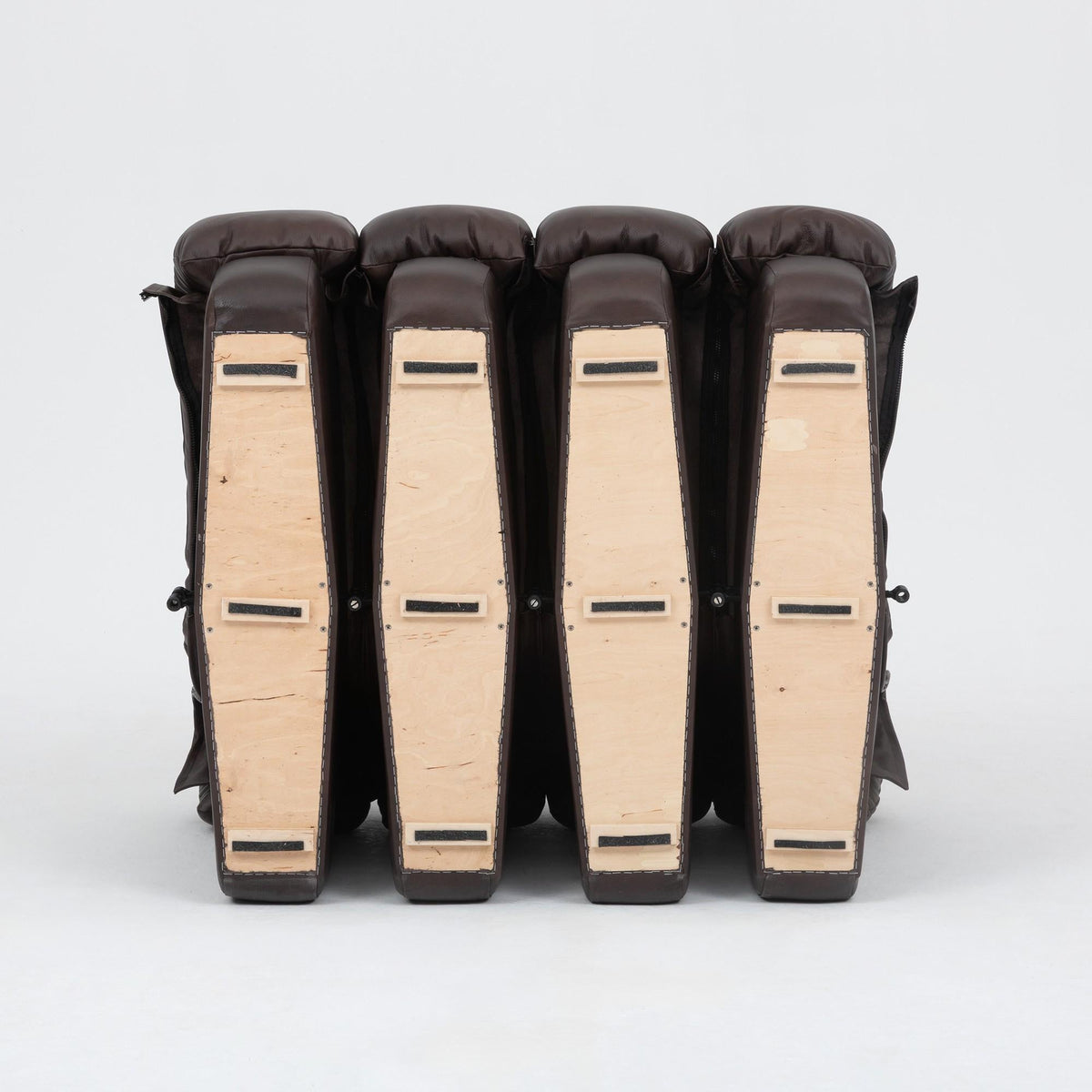 De Sede DS-600 'Snake' Sofa by Ueli Berger, Customised in Chocolate Nubuck — side angle