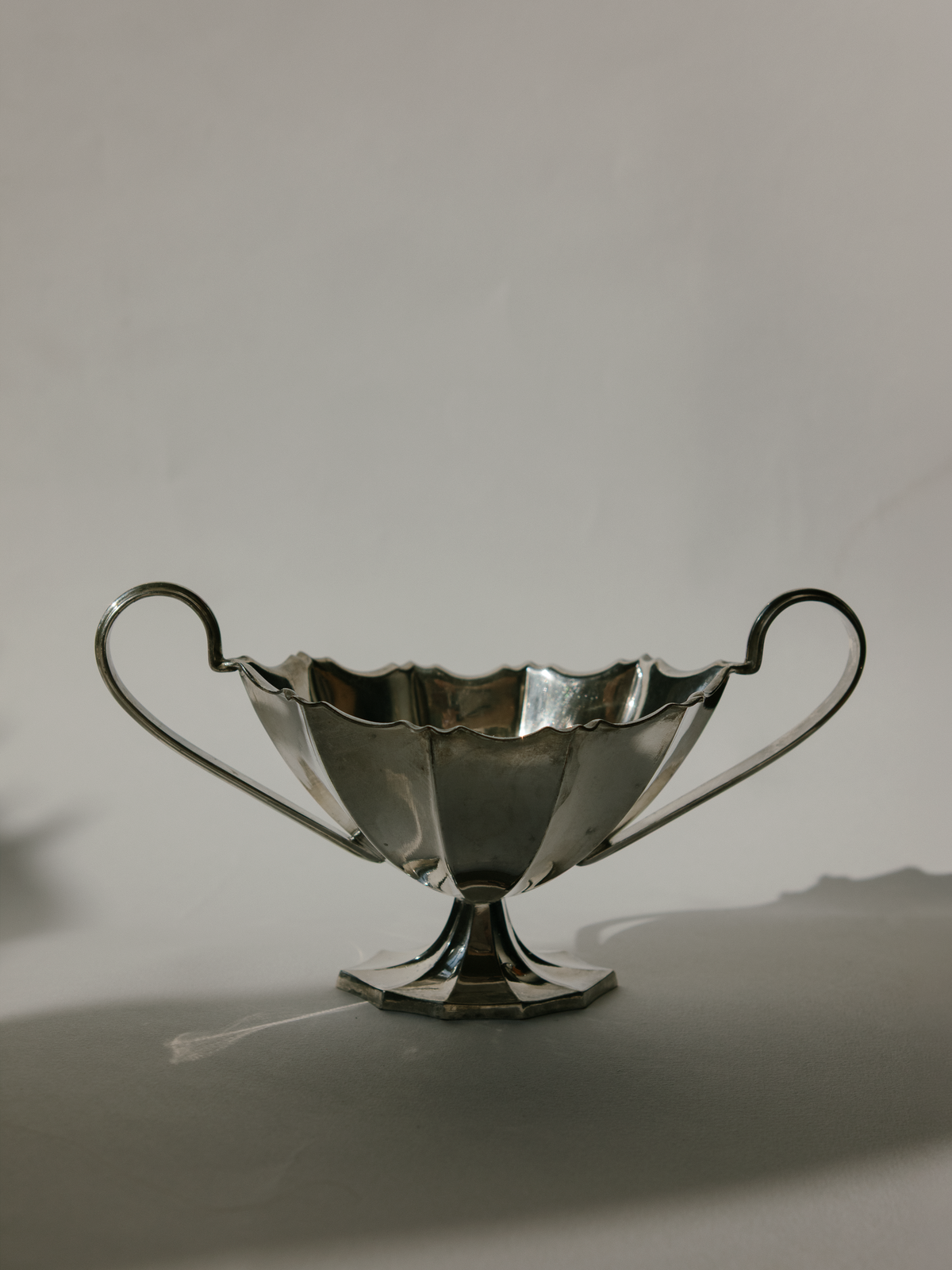 1900s WMF Art Nouveau Silver-Plated Footed Bowl - Germany — side angle