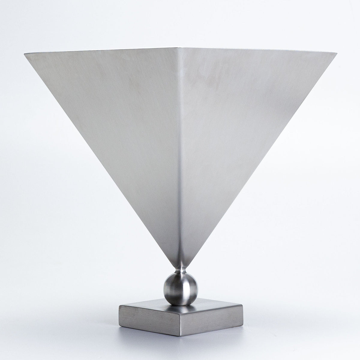 Stainless Steel 'Vasen' Vase — side angle