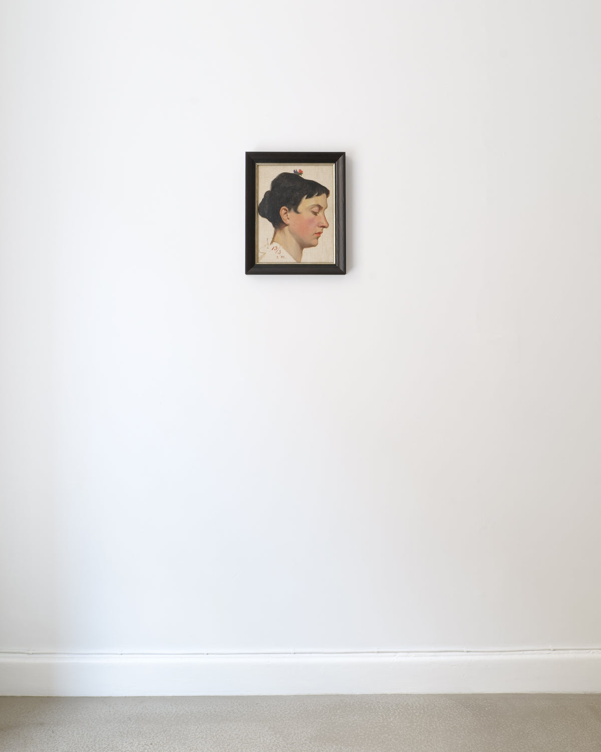 French Academic Portrait in Oil, France 1913 — lifestyle setting