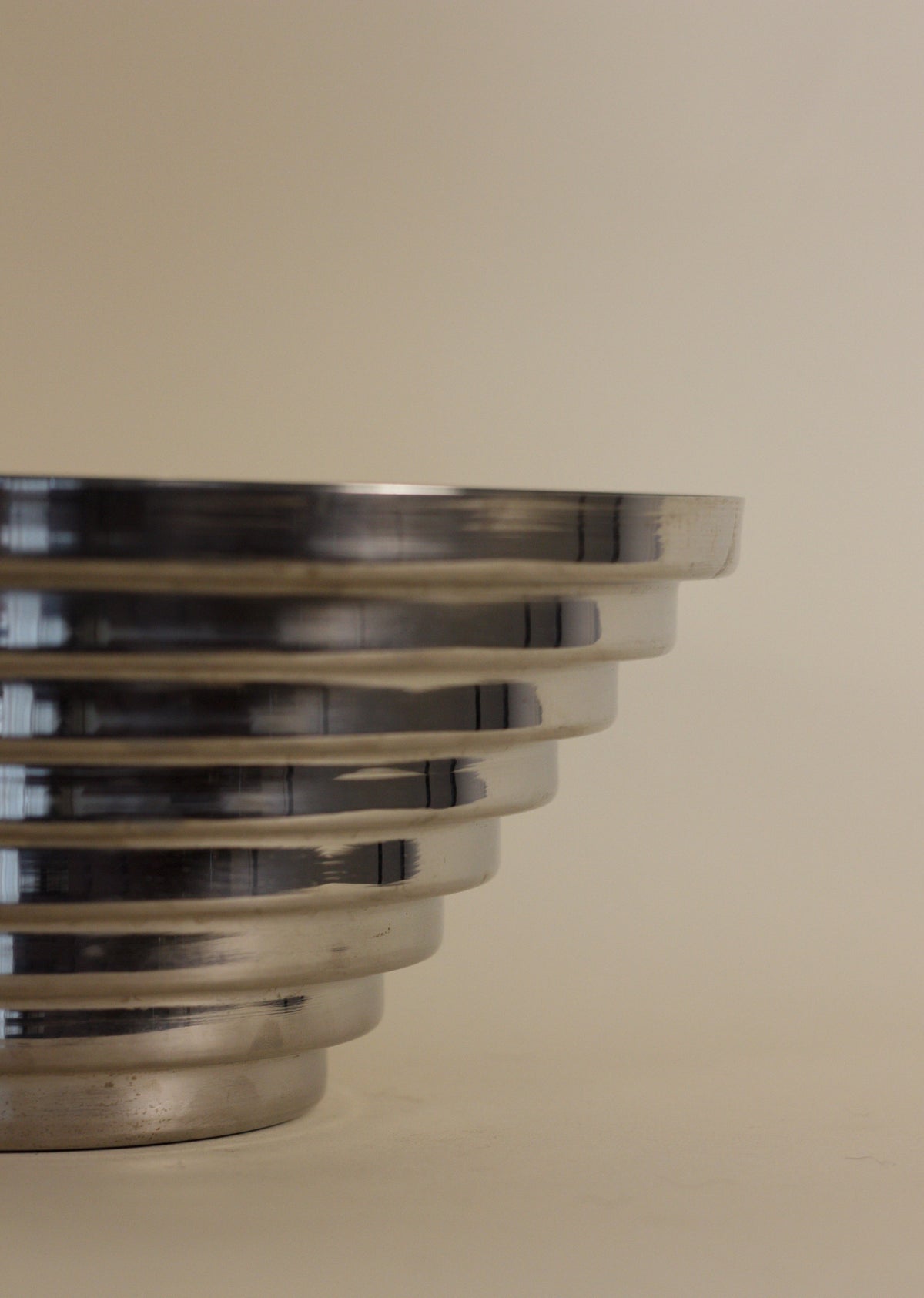 Stainless Steel Stepped Bowl — detail view