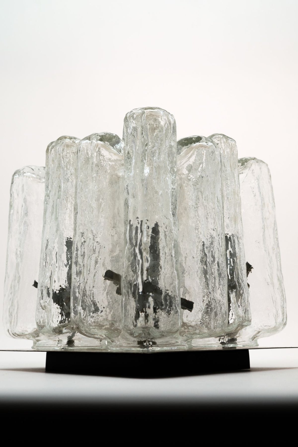J.T. Kalmar Ice Glass Ceiling Light — detail view