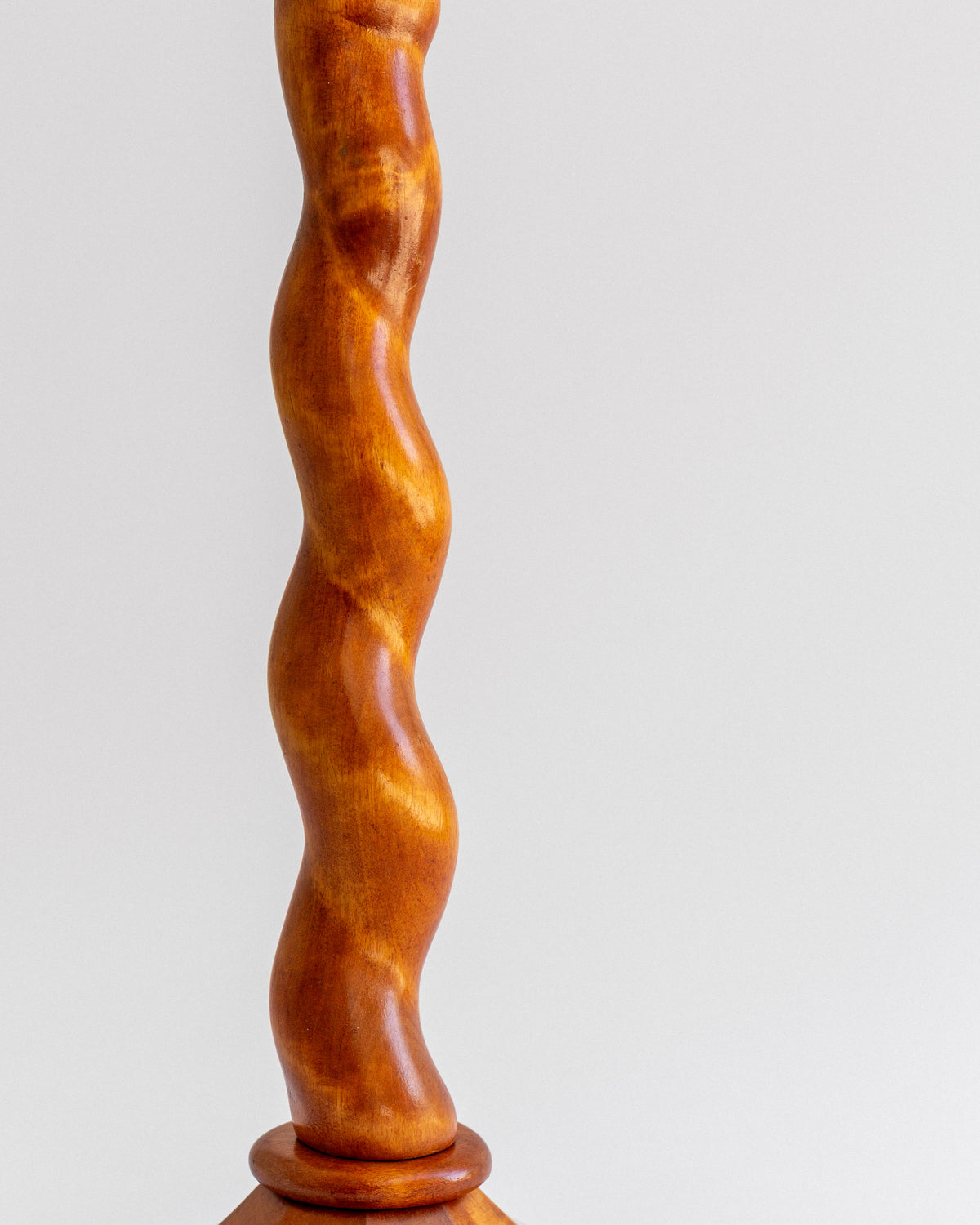 Hand-Carved Swedish Table Lamp, 1943 — alternate view