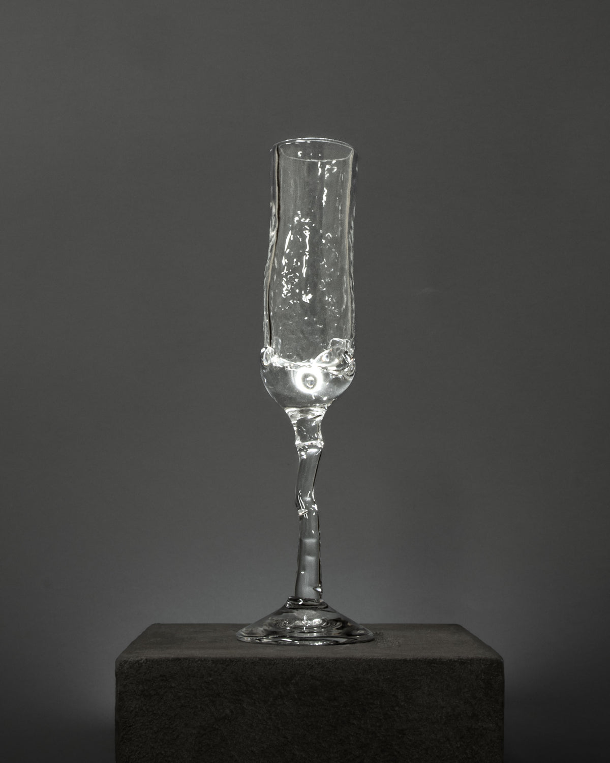 Organic Flute Champagne Glass — side angle