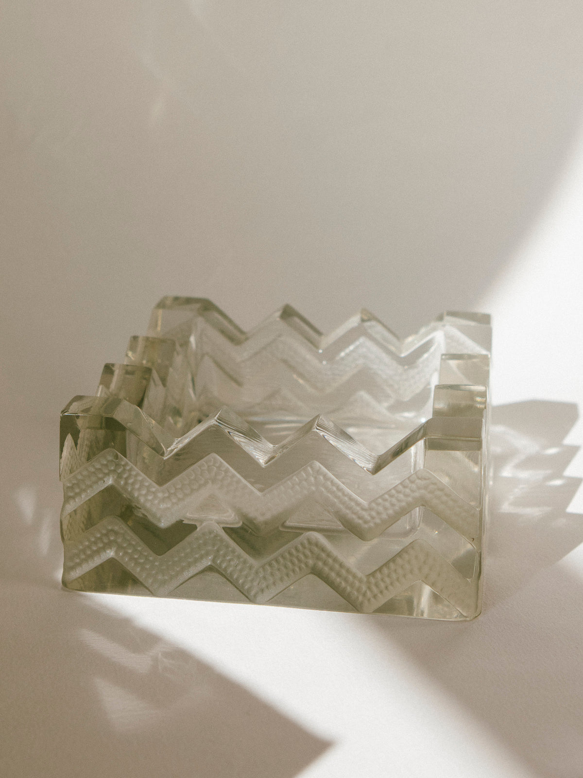 1930s René Lalique French Art Deco Ashtray / Bowl — side angle