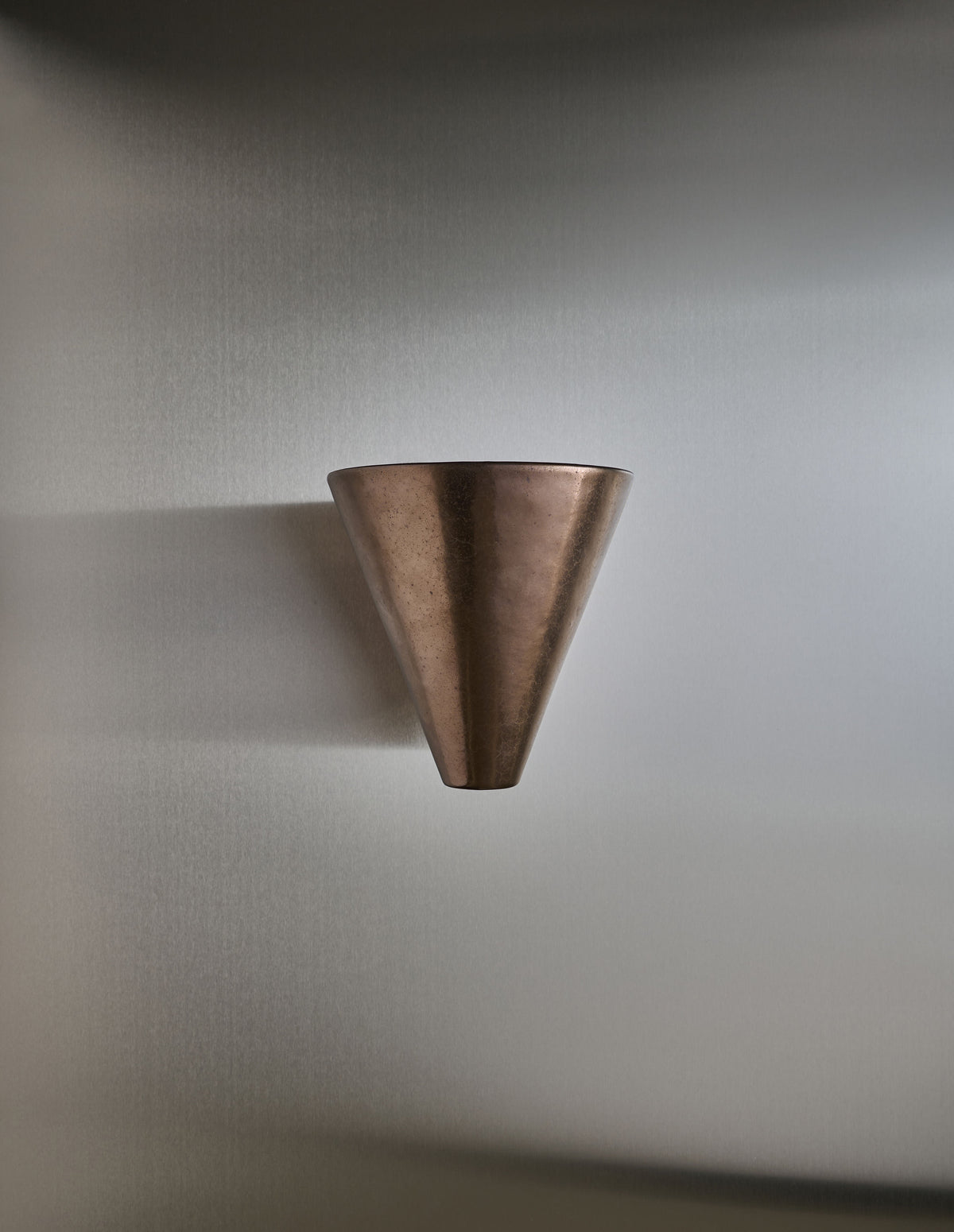 "Empyrean" Bronze Wall Light — side angle