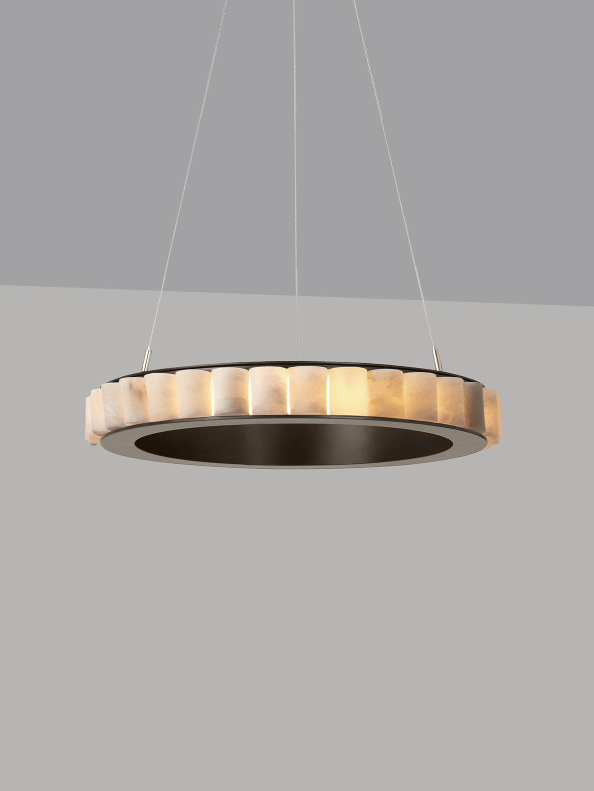 AVALON Chandelier Medium With Ceiling Rose by CTO Lighting | The Oblist — handcrafted amber glass