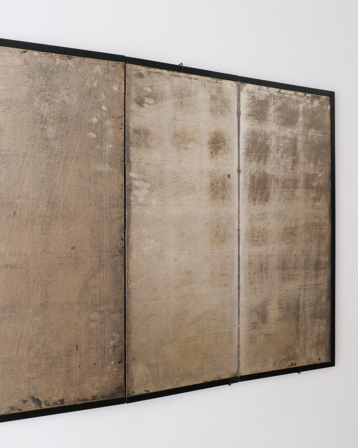 Byôbu Folding Screen Japan C1900 — back view showing aged gold surface