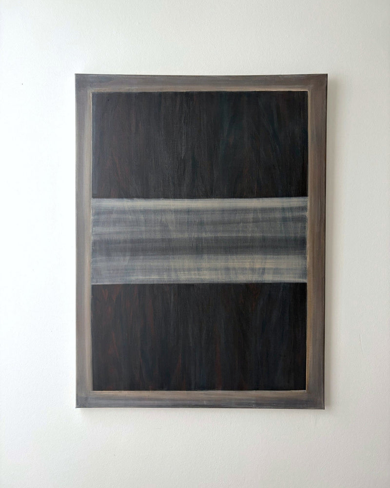 "Echoes of Wood - Greige Silence" Painting by Renée Schimio | The Oblist
