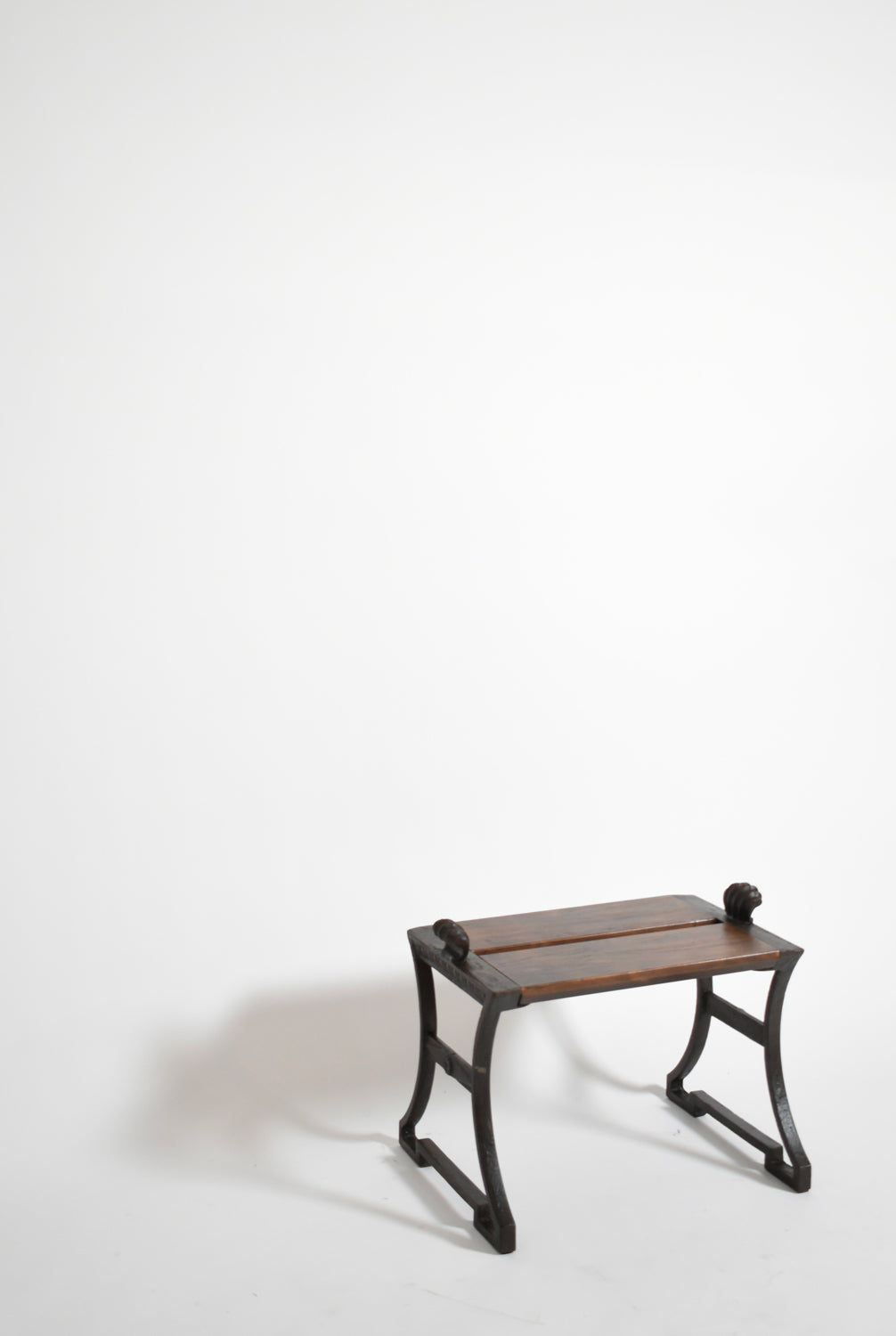Folke Bensow Cast Iron and Wood Bench, 1920s — lifestyle setting