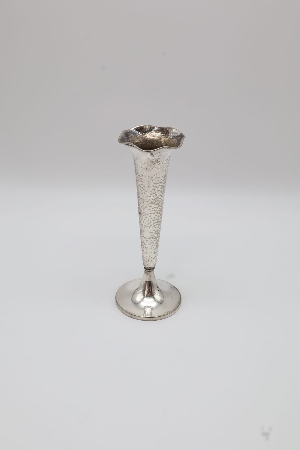 Art Deco Silver-Plated Trumpet Vase by Wellner – Germany, c. 1920 by Forma Finds | The Oblist
