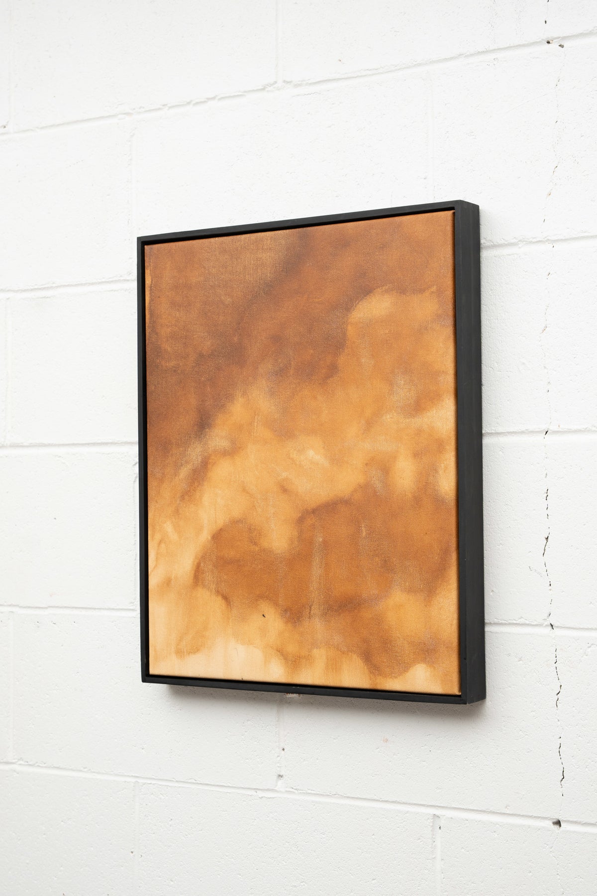 “Give To Me The Life I Love,” Original Artwork — close-up of warm brown tones on canvas