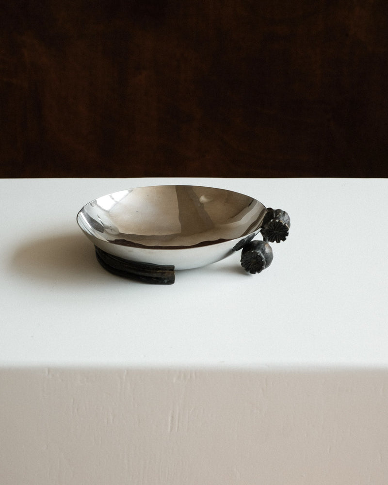 Michael Aram Poppy Nut Bowl — side angle