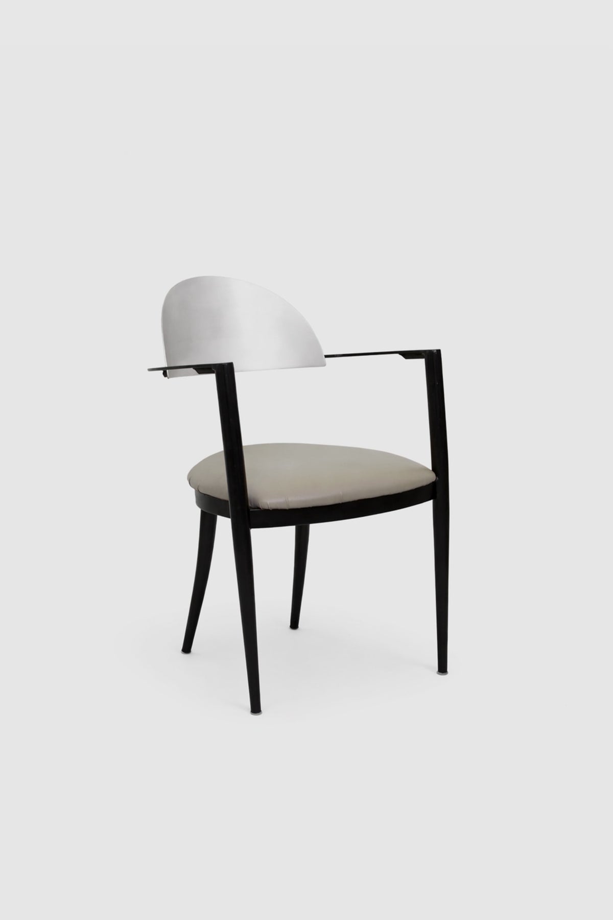 Set of 4, Modernist Dining Chairs — side angle