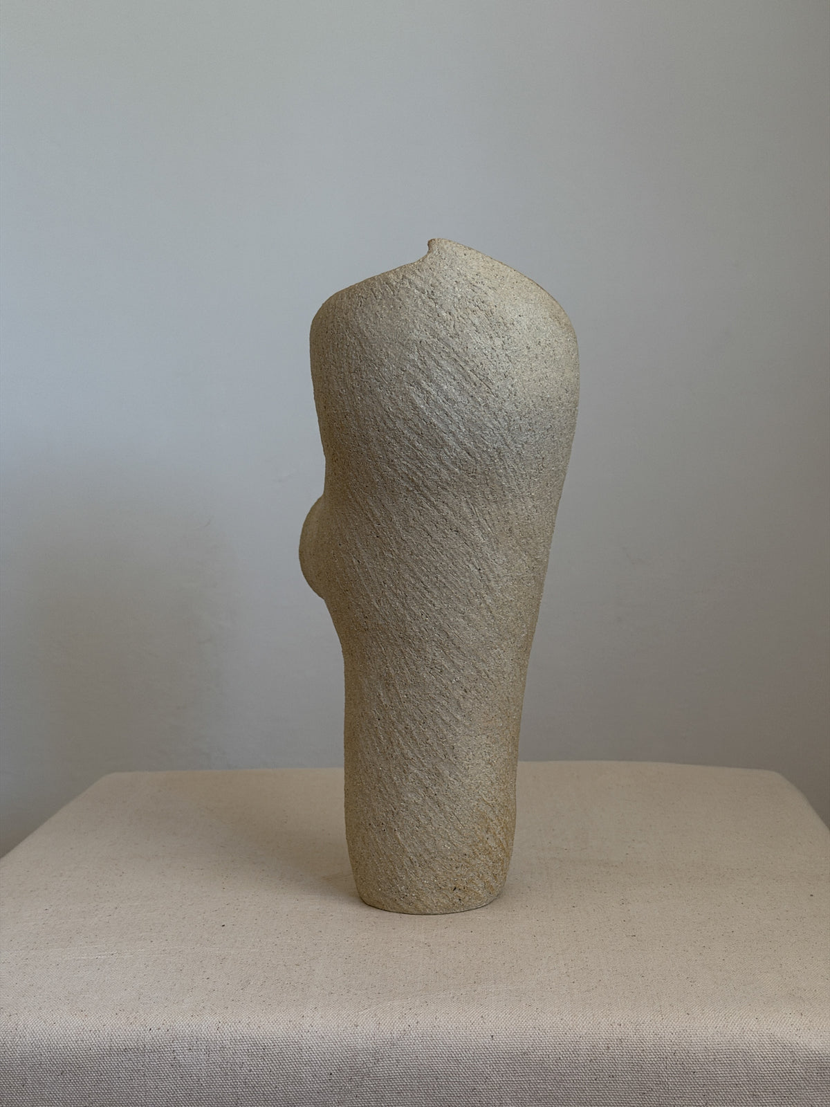 Sculptural Vase in Ceramic and Stone | Japandi Style — additional view