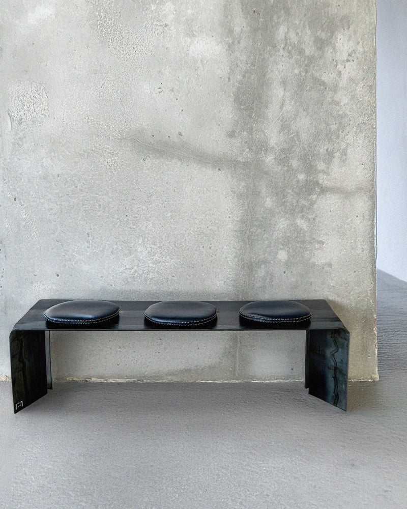 'Nobu' Steel Bench by Modan | The Oblist
