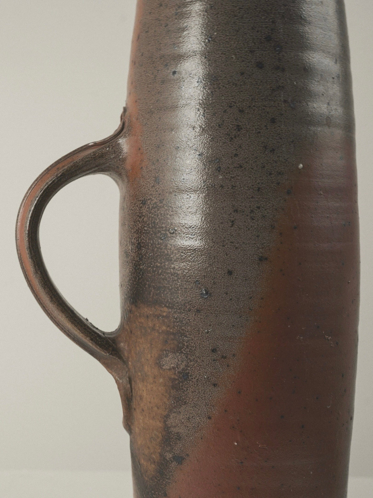 Large Pitcher by Gustave Tiffoche — close-up of textured ceramic surface