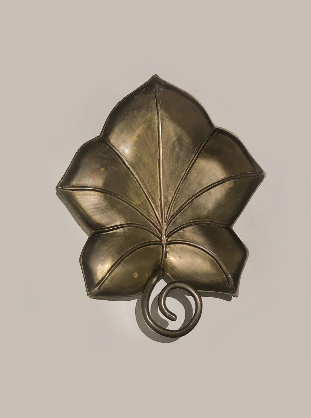 Large Brass Leaf Vide-Poche by Les Objoies | The Oblist