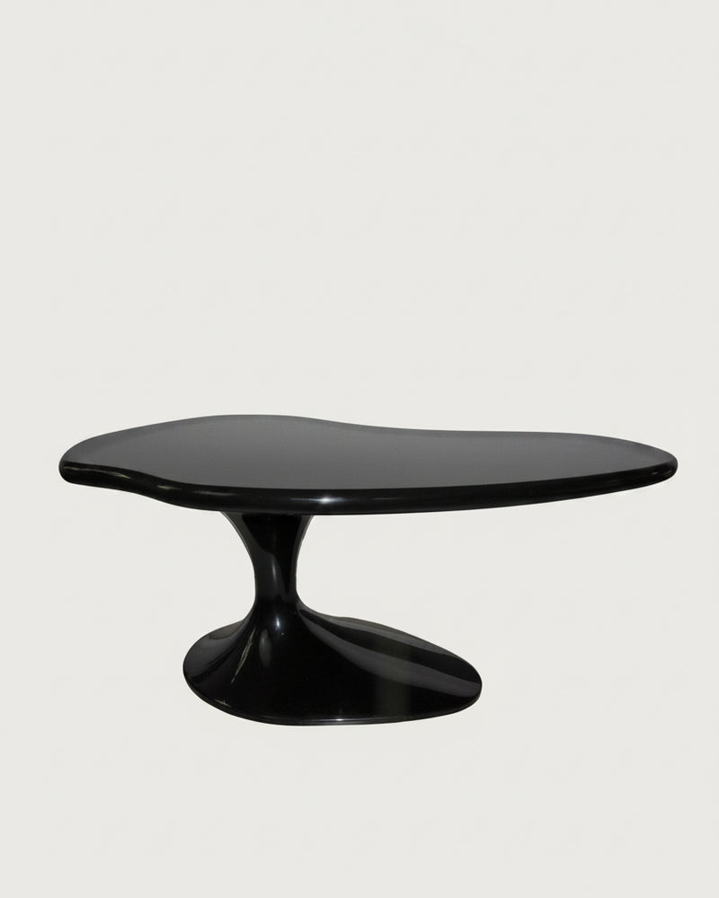 Piano Desk in Lacqued Wood by Panorammma | The Oblist — black lacquer finish